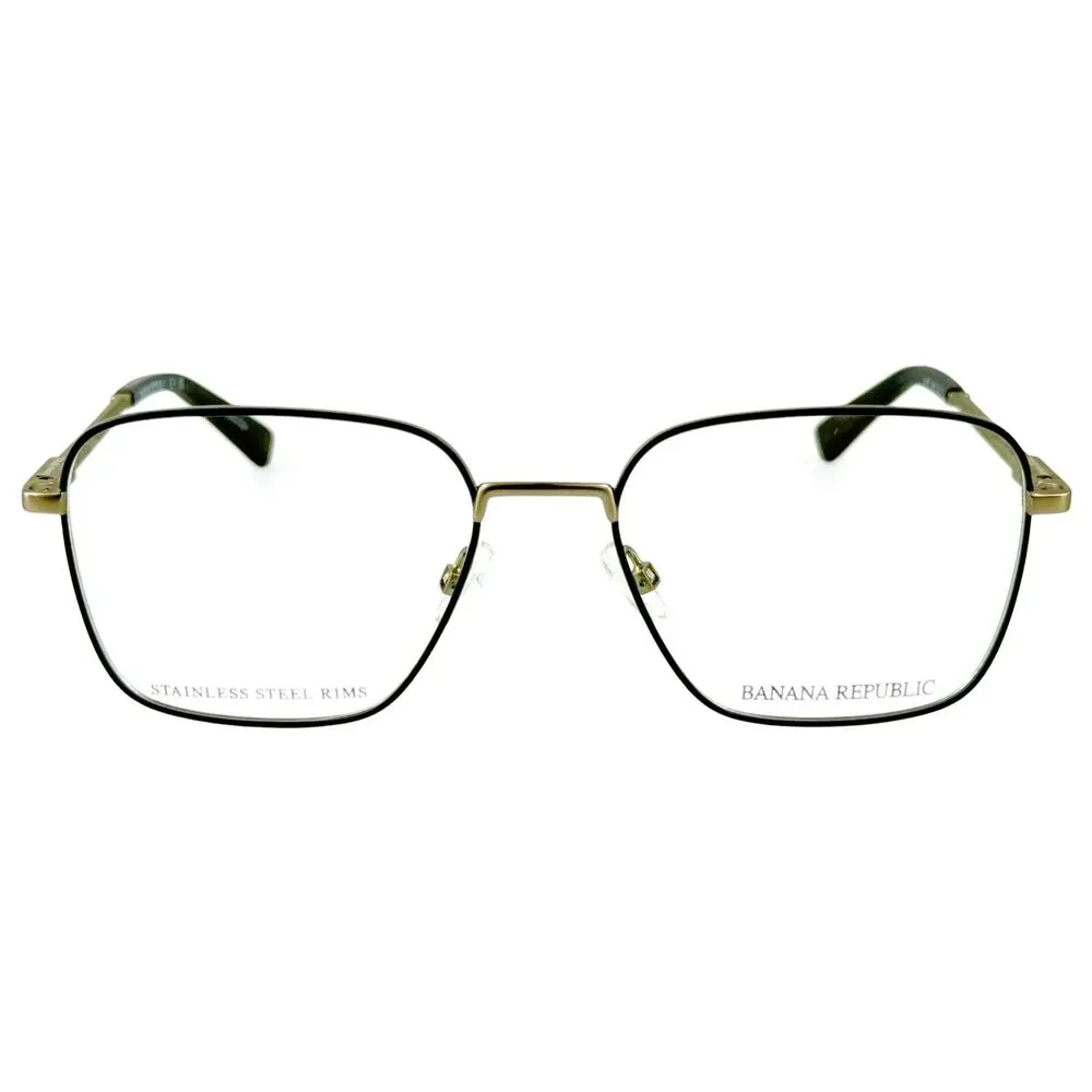 Banana Republic BR119 Mens Metal Eyeglass Frame ADY Gray 52-17 w Case